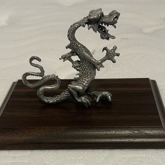 Accents Pewter Chinese Dragon Statue Poshmark